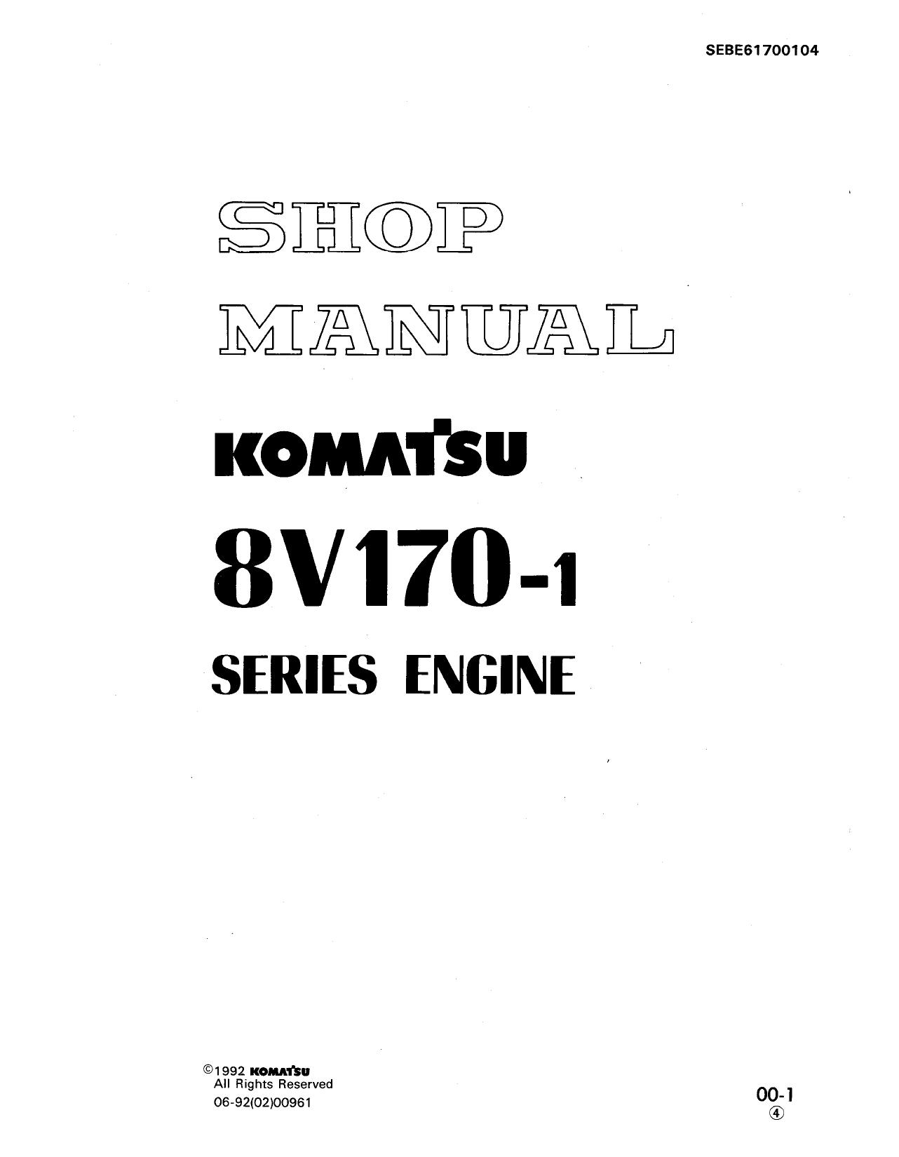 8V170-1  Shop Manual